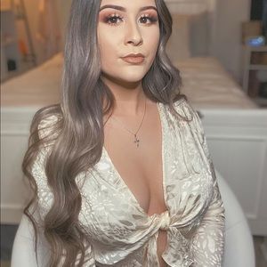 OOTDFash Danika LongSleeve Knot Top(Ivory Cheetah)